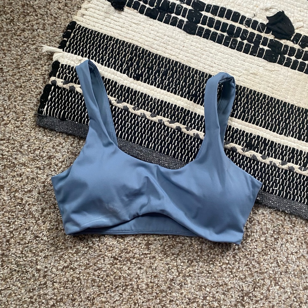 Dusty blue bikini top